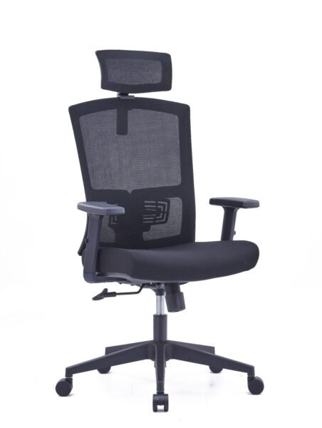 Nova high back mesh office chair black frame