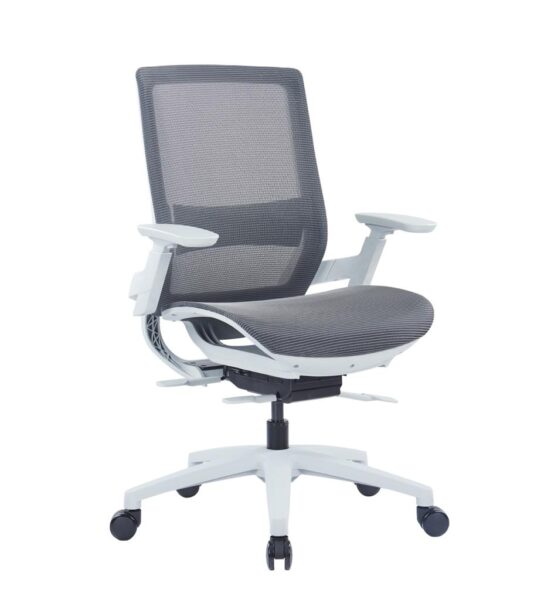 AeroSync medium back mesh task chair in grey