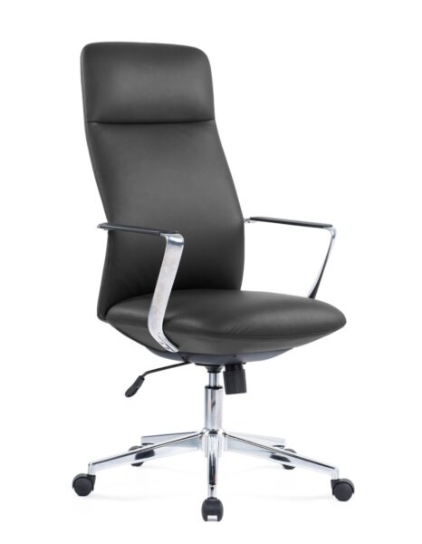 Angled view of Sole executive office chair displaying premium upholstery, executive comfort, tilt mechanism, and aluminium five-star base.