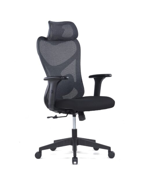 Rom high-back executive mesh chair front perspective view on white background