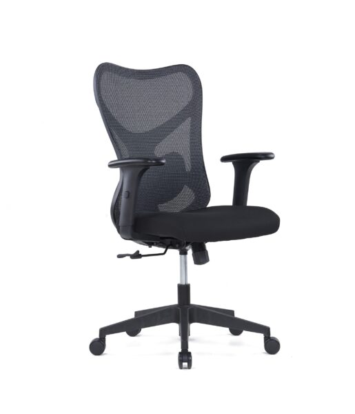 Rom mid-back mesh task chair angled front view on white background