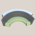 HILDA modular curved office sofa with high back and privacy zoning design