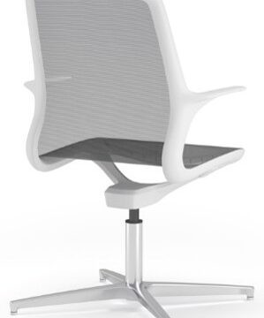 Rear view of Ovidio W4 premium mesh visitor chair